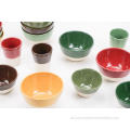 مجموعة عشاء Glaze Stoneware - ألوان متعددة